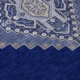 thumbnail image 4 of HomeRoots 598427 8 x 10 ft. Navy Blue, Gray & Brown Oriental Washable Indoor & Outdoor Rectangle Traditional Area Rug, 4 of 5