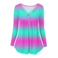 thumbnail image 5 of Tops de Mujer Blusas de Manga Larga Camiseta Suelta Estampada de Moda Cuello Redondo Casual Odeerbi ODB183401, 5 of 5