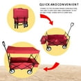 thumbnail image 5 of CLEARANCE! Outdoor Picnic Beach Camping Wagon Camping Cart Trolley Garden Trail Foldable Collapsible Folding Utility Cart Wagon, 5 of 9