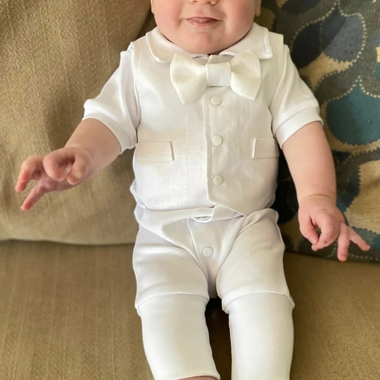 Baby boy shop baptism outfit walmart