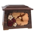 thumbnail image 1 of Wood Cremation Urn - Walnut Hummingbird Astoria, 1 of 2