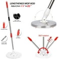 thumbnail image 2 of Spin Mop with Bucket, Mop and Bucket with Wringer Set, Floor Mop Bucket Set 360 Spin Mop System 3 Mop Heads for Floor Cleaning, Black & Red, 2 of 8