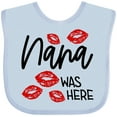thumbnail image 3 of Inktastic Nana Was Here Red Kisses Boys or Girls Baby Bib, 3 of 4
