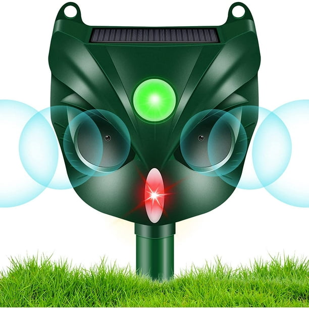 Ultrasonic Cat Deterrent, Outdoor 5 Modes Solar Powered Deterrent