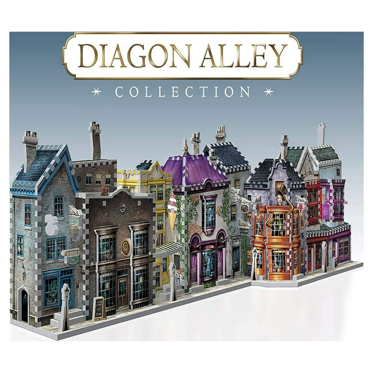 Wrebbit3D Harry Potter Diagon Alley 3D Puzzle for Teens and Adults | 450  Real Jigsaw Puzzle Pieces | Not Just an Ordinary Model Kit for Adults for