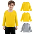 thumbnail image 7 of Busydd 3PC Baby Boy Clothes 1-11 Years Long Sleeve Round Neck Unisex Boys Girls Tops Casual Solid Color Cotton Toddler Boy Clothes Trendy Fall Little Girls Clothes 8 Years, 7 of 7