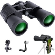 LAKWAR 10x50 Powerful Porro Prism Binoculars for Adult Professional HD Daily Waterproof Large Eyepiece Quick Focus
