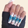 thumbnail image 1 of Fofosbeauty 24 Pcs Ongles Autocollants Coffin Manucure Vernis à Ongles, Biscuits, 1 of 8