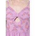 thumbnail image 7 of Miss Lavish London Women's Casual Dresses Corset Form Having Placement Embroidery Cute Midi Flowy Dresses for Women - Lilac, XXL, 7 of 7