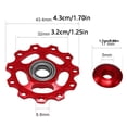 thumbnail image 2 of Bike Jockey Wheel CNC Anodized Aluminum Derailleur Pulley for Mountain Bikes and Road Bicycles to Ensure Smooth Shifting and Enhanced Durability A079 Multicolor, 2 of 5