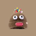 thumbnail image 4 of Fun Beanie Hat Slouchy Beanie Adorkable Beanie Funny Clown Halloween Accessories Slouchy Beanies High School Teens sapphire, 4 of 5