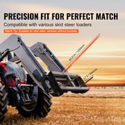 KFFKFF 49 Hay Spear Bale Spears Skid Steer Loader Tractor Attachment 1600lbs