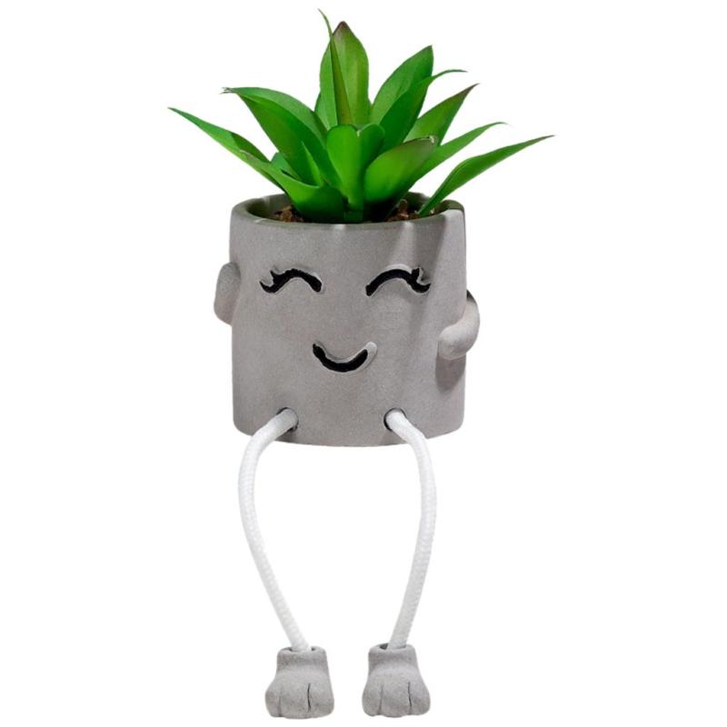 Realistic Potted Plant Garden Sculpture Mini Plants for Tabletop