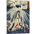 thumbnail image 1 of ARTCANVAS Hatsuhana Doing Penance Under The Tonosawa Waterfall Canvas Art Print by Utagawa Kuniyoshi - Size: 18" x 12" (1.50" Deep), 1 of 9