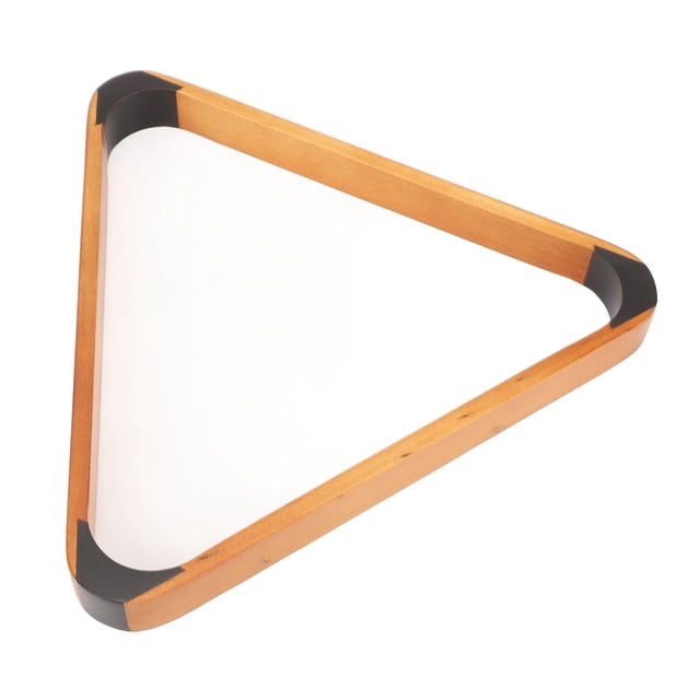 Rack Billiard Ball Triangle Rack Tête Noire 57.2MM Pin Britannique Américain Fantaisie 9 Ball Piscine Rack Jaune