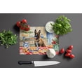 thumbnail image 3 of Carolines Treasures DAC3727LCB 15 x 12 in. Unisex Belgian Malinois Christmas Cookies Glass Cutting Board, 3 of 5
