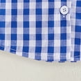 thumbnail image 5 of Zanarzt Baby Collared Shirt Toddler Baby Boy Summer Clothes Shirt Short Sleeve Lapel Collar Casual T-Shirt Tops 12-18 Months,Blue, 5 of 7