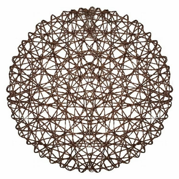6 Pack Fine Paper Rope Messy Knitting Placemats Paper Placemats round Tall Kitchen Table Set Kitchen Table round Set for 4 Dining Table And Mat Table Place Mats Indoor Kitchen round Dinner Mats