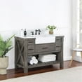 thumbnail image 4 of Villareal 48" Single Bath Vanity in Classical Gray with White Farmhouse Basin, 4 of 12