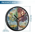 thumbnail image 3 of Voice Activated Clock with Glow Light 12 Inch Large Silent Wall Clock Battery Operated for Home Decor Trees for All Seasons, 3 of 8