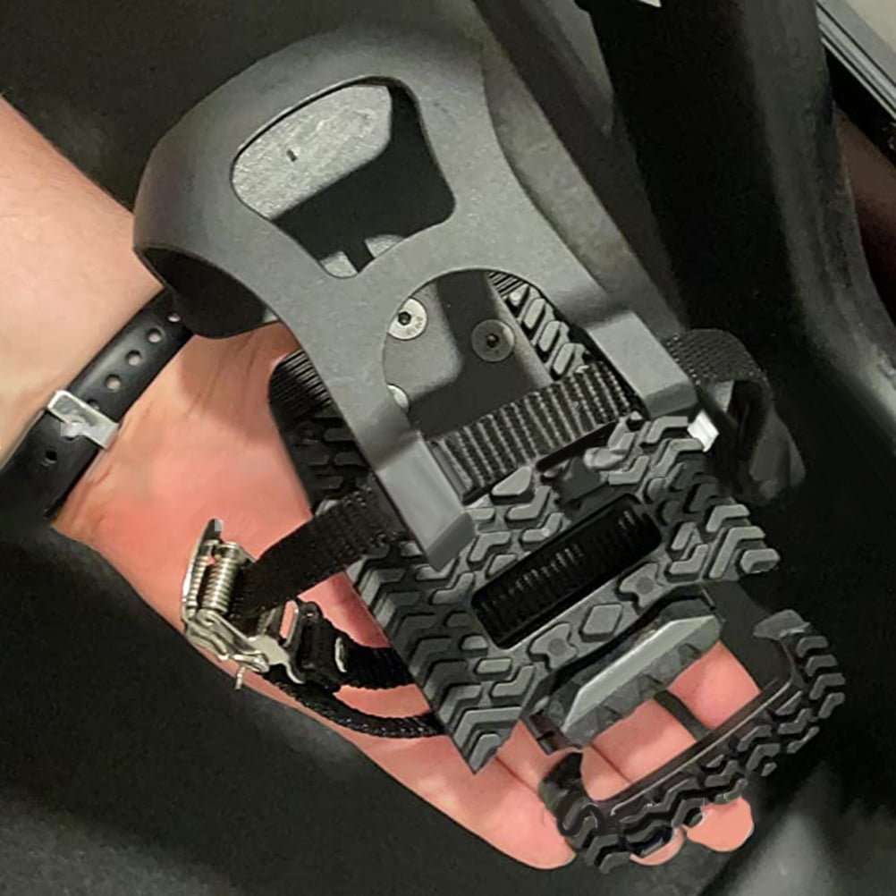 Bike Pedals With Toe Clip And Straps Compatible For Peloton Bike Bike Pedal Adapters Indoor Outdoor Exercise