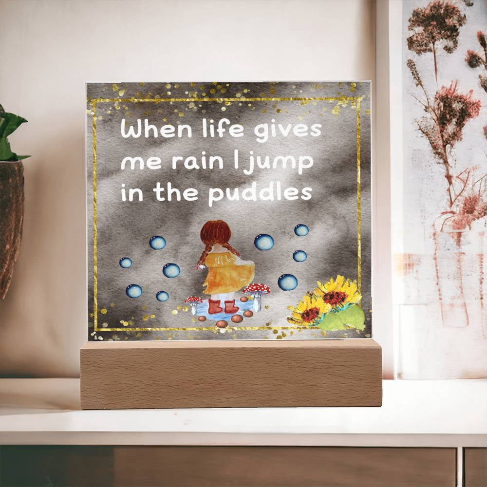 Positive Affirmations and Mindfulness | When Life Gives Me Rain I Jump ...