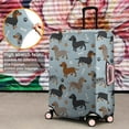 thumbnail image 4 of Cute Dachshund and Dog Footprint Luggage Cover Fashion Suitcase Cover Baggage Covers Fit 25-28 Inch Luggage (Go Travel), 4 of 5