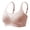 Beige, variant on Women's High Impact Racerback Bra Women's Embroidery Thin Style Ventilate Large Size Bra without Steel Rim Beige L