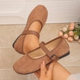 thumbnail image 2 of Wensltd Women Shoes Solid Color Mary Jane Flats Solid Color Spring Summer for Office Work Daily, 2 of 8