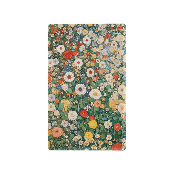 Yayeee Blank Wall Plate Cover 1-Gang 4.5"x2.7" Home Unused Decorative Outlet, Beige Floral Garden