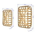 thumbnail image 3 of Casual Elements, Hand Woven, Water Hyacinth, Tobacco Baskets, Set of 2, 3 of 5