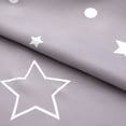 thumbnail image 4 of Moon Curtains Star Curtains Navy Star Blackout Curtains for Kid's Bedroom - Grommet Thermal Insulated Room Darkening Printed Curtains for Living Room DarkGrey 100*250cm, 4 of 9