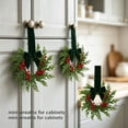 thumbnail image 3 of Small Christmas Wreath 1pc for Front Door, Window and Indoor Holiday Decor, Mini Decorative Wreath with Bow for Home Entryway, Wall and Porch, 3 of 9