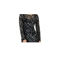 thumbnail image 2 of INC International Concepts Women's Printed Mesh Bodycon Dress Black Size Petite Small, 2 of 3