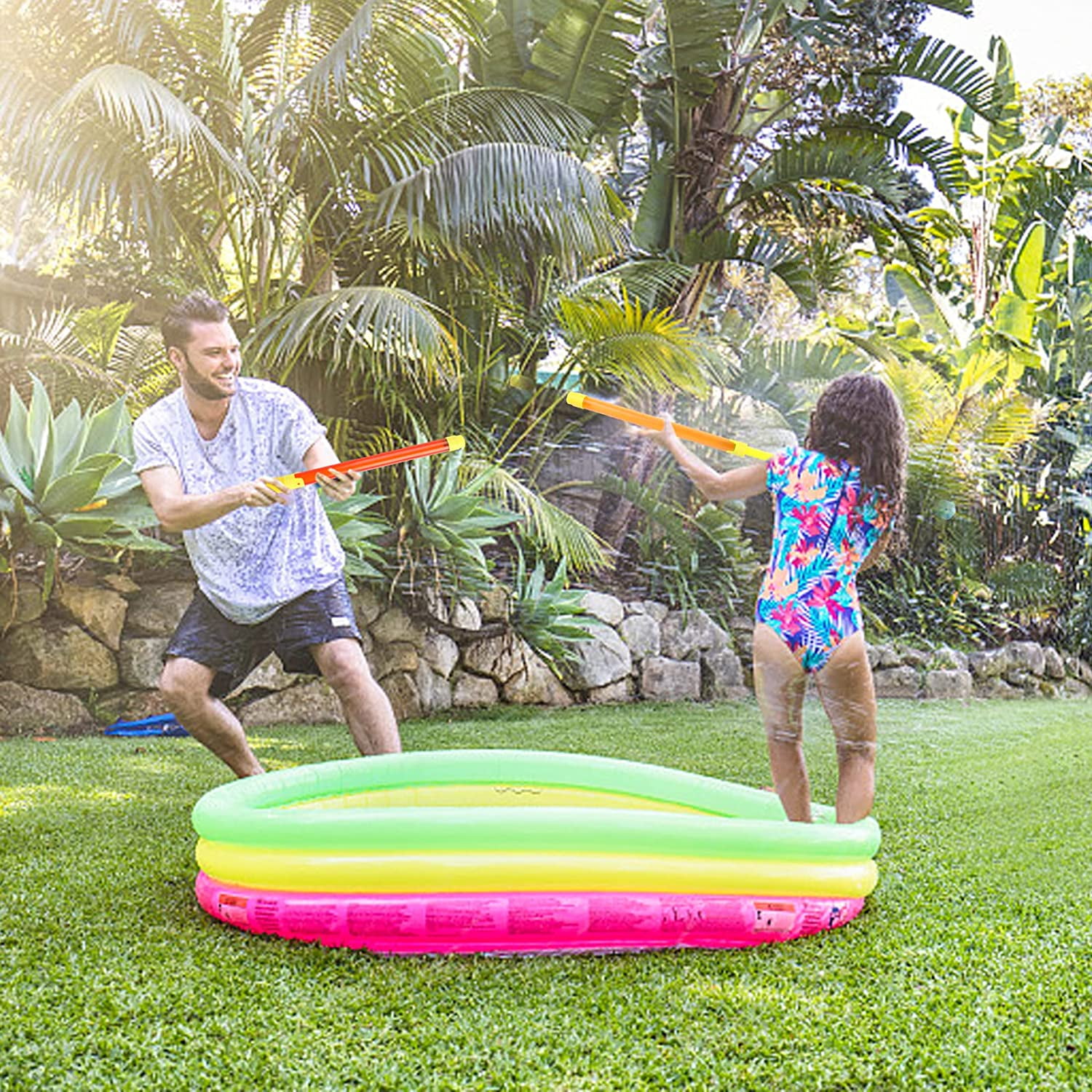 10 Pcs Water Pump Gun Blaster Toys for Kids, Water Squirter Shooters for Summer Pool Party, Backyard, Beach Water Toys
