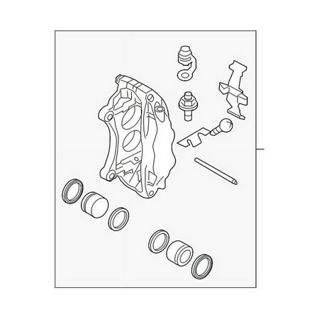 Genuine OE Subaru Disc Brake Caliper - 26292FG011 Fits select: 2015-2017 SUBARU WRX STI, 2010-2014 SUBARU IMPREZA WRX STI
