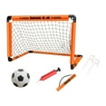 thumbnail image 2 of Portería de fútbol infantil plegable, equipo de fútbol, ​​bomba de aire, balón de fútbol, ​​puerta de fútbol Naranja 120x80cm, 2 of 9