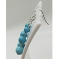 thumbnail image 4 of Round Turquoise Silver Earrings, 4 of 4