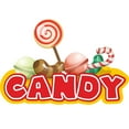 thumbnail image 1 of Candy Bars 12" Concession Decal Signe Chariot Remorque Stand Autocollant Équipement, 1 of 1