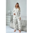 thumbnail image 6 of Richie House Women's Pajama Set 2-Piece Sleepwear Lounge Long Sleeve Zip PJ Set RHW4038-A-L, 6 of 7
