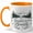 Orange, variant on Wildflower Bloom Coffee Mug, Floral Nature Mug, Spring Garden Birthday Christmas Gift for Women, Mountain Meadow Butterfly Quote Art, 11 oz White Ceramic Coffee Cup