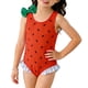 thumbnail image 1 of Odeerbi 4-7 Años Niñas Sandía Traje de Baño de Una Sola Pieza Lindo Ruffle Rápido Seco Traje de Baño de Verano, 1 of 6