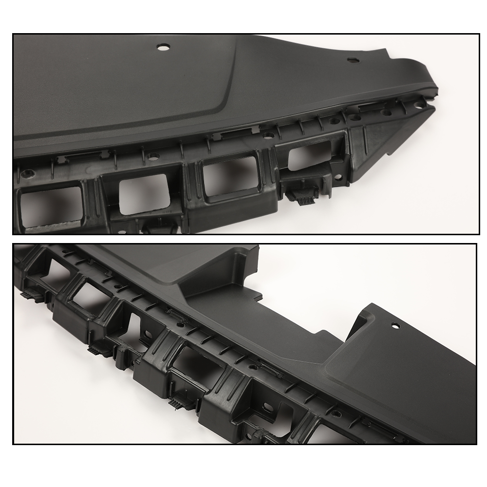 Black Upper Radiator Support Grille Cover For Hyundai Elantra 2017-2018 - Direct Replacement