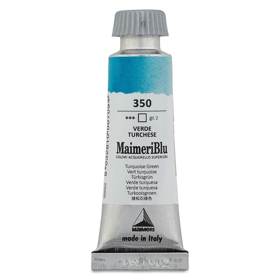 MaimeriBlu Superior Watercolor Paint 12ml-Turquoise Green