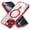 Red, variant on Dteck Magnetic Case with Tempered Screen Protector for iPhone 16 Pro,Shockproof TPU Transparent Case Compatible with MagSafe Full Camera Lens Protector Plating Back Cover,Titanium Gray