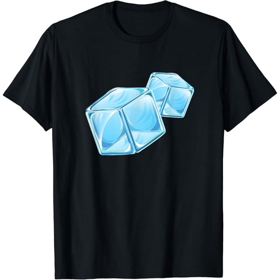 Two Cute Ice Cubes For Ice Lovers Gift T-Shirt mens t shirt,black,women,funny,misfits,men,journey