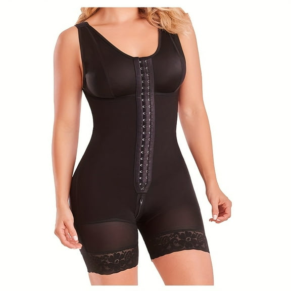 YIANN women's full body shaping, hip lifting, and abdominal compression shapewear, with zippered crotch and high waisted design for tight fitting