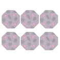 thumbnail image 2 of Balery 6 Pcs Pink Flamingoleather Coasters Set, Drink Table Cup Coasters For Living Room Kitchen Coffee Decor, 2 of 9