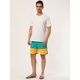 thumbnail image 4 of Lars Amadeus Pantalones cortos de plaa rayas pahombre Pantalones cortos de surf con cordón de natación en bloque de color Amarillo 30, 4 of 6