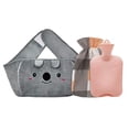 thumbnail image 2 of Bolsa de agua caliente, con funda para la cintura Terapia de frío y calor Botella de agua caliente de goma Bolsa de agua caliente para piernas Cintura Rosa Sunnimix Calentador de cintura, 2 of 6